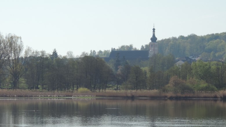 Ausblick vom Langen Teich Richtung Stift Geras, © Naturpark Geras, Margit